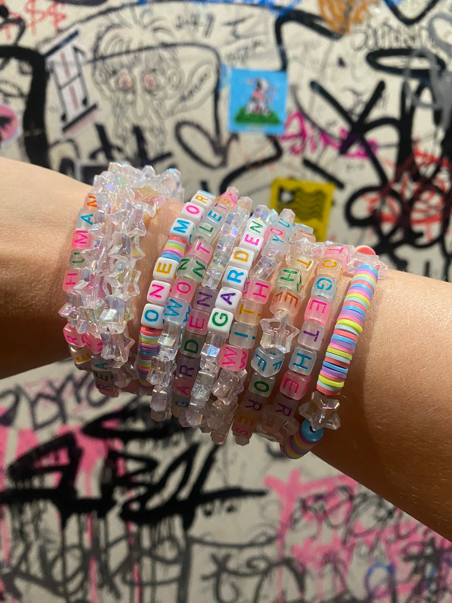 Custom Glow-in-the-Dark Linney Song Title Bracelet