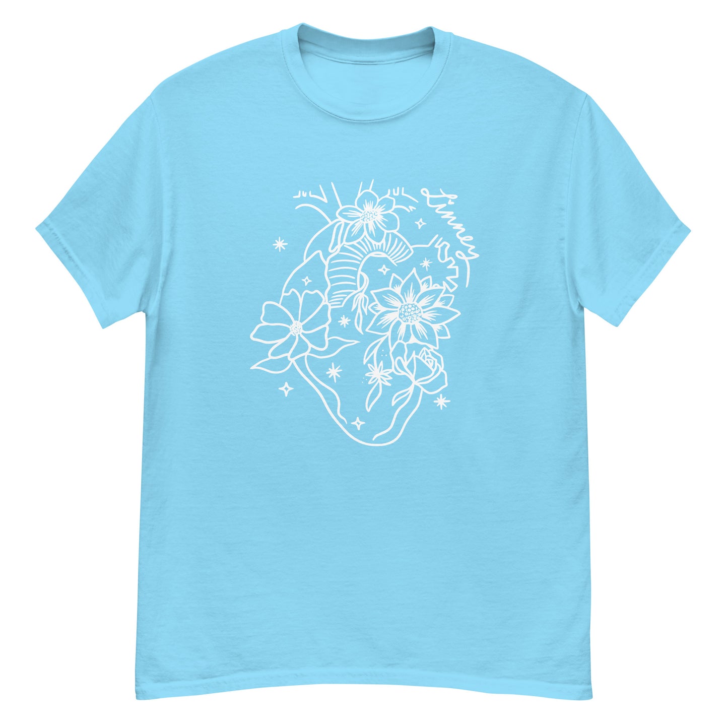 Flowers Grow From Inside Out (White) Classic Tee