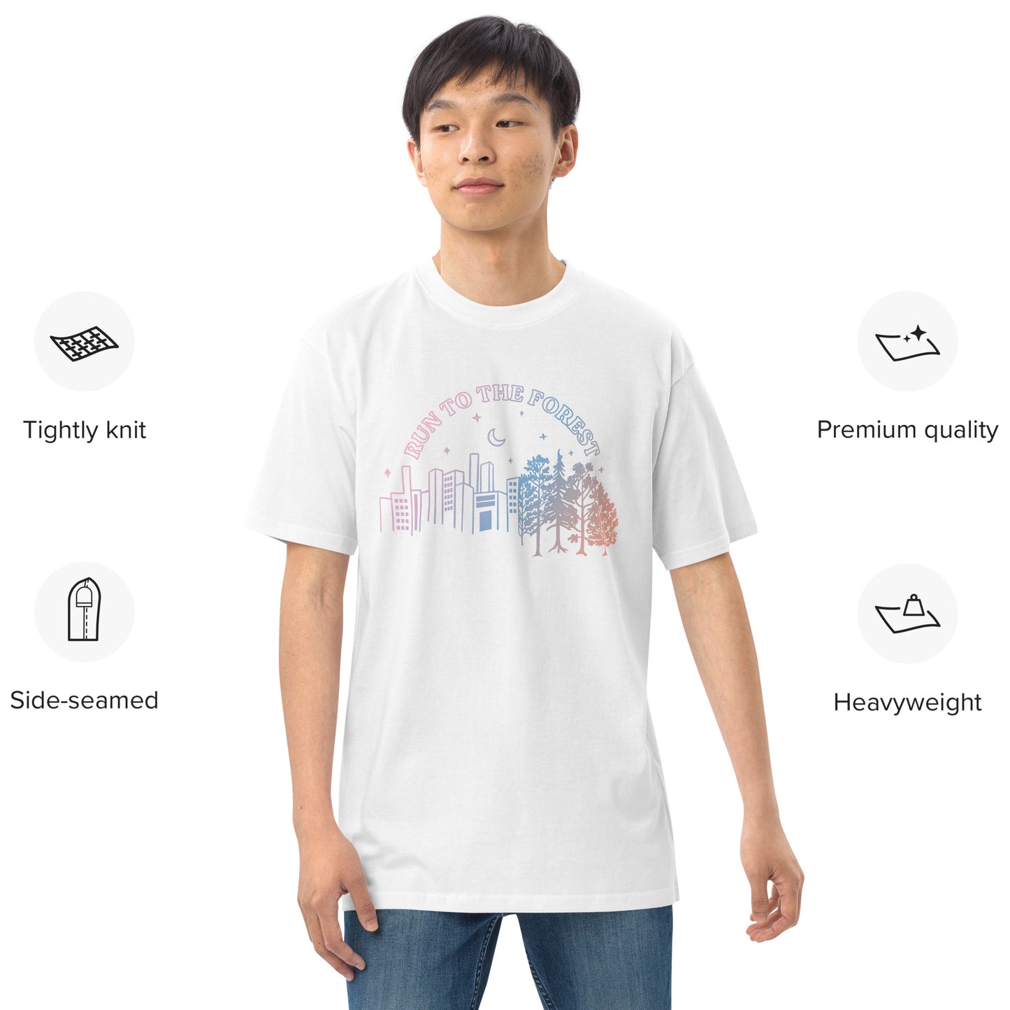 Run to the Forest Premium heavyweight Tee