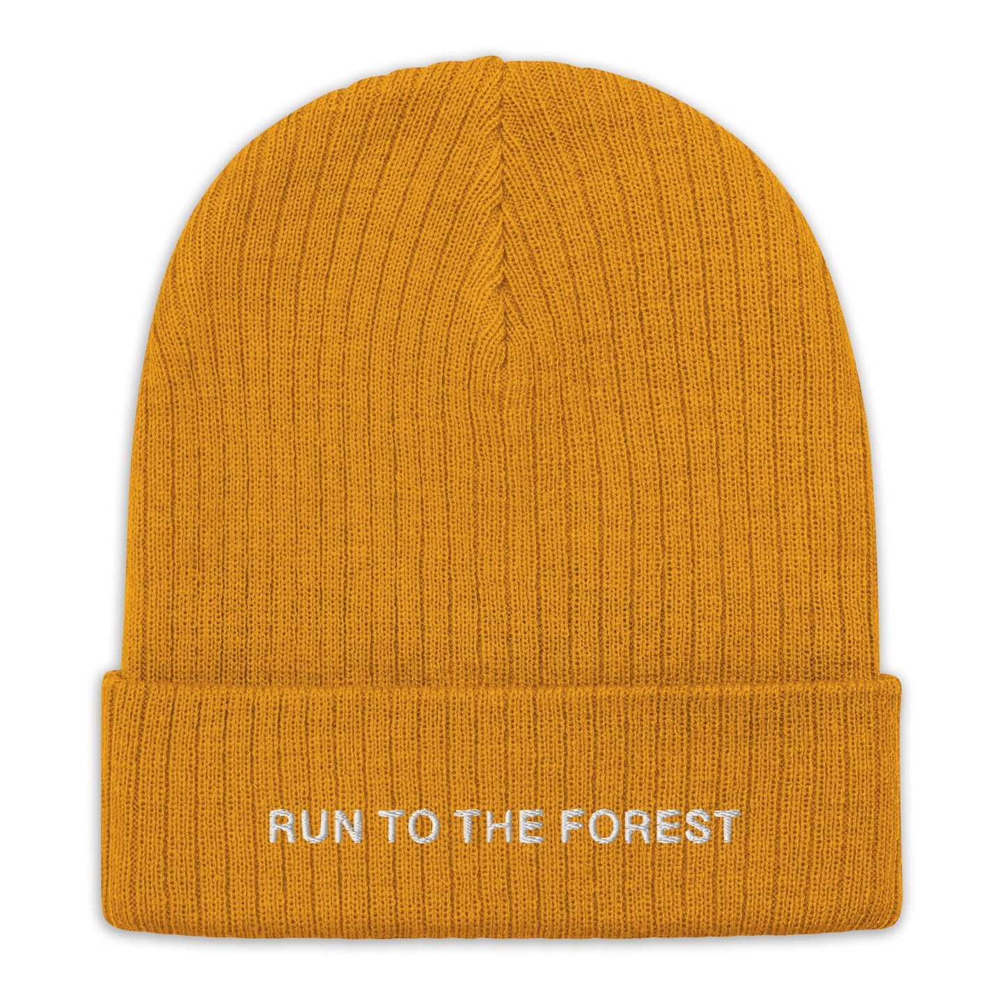 Run to the Forest Ribbed Knit Beanie