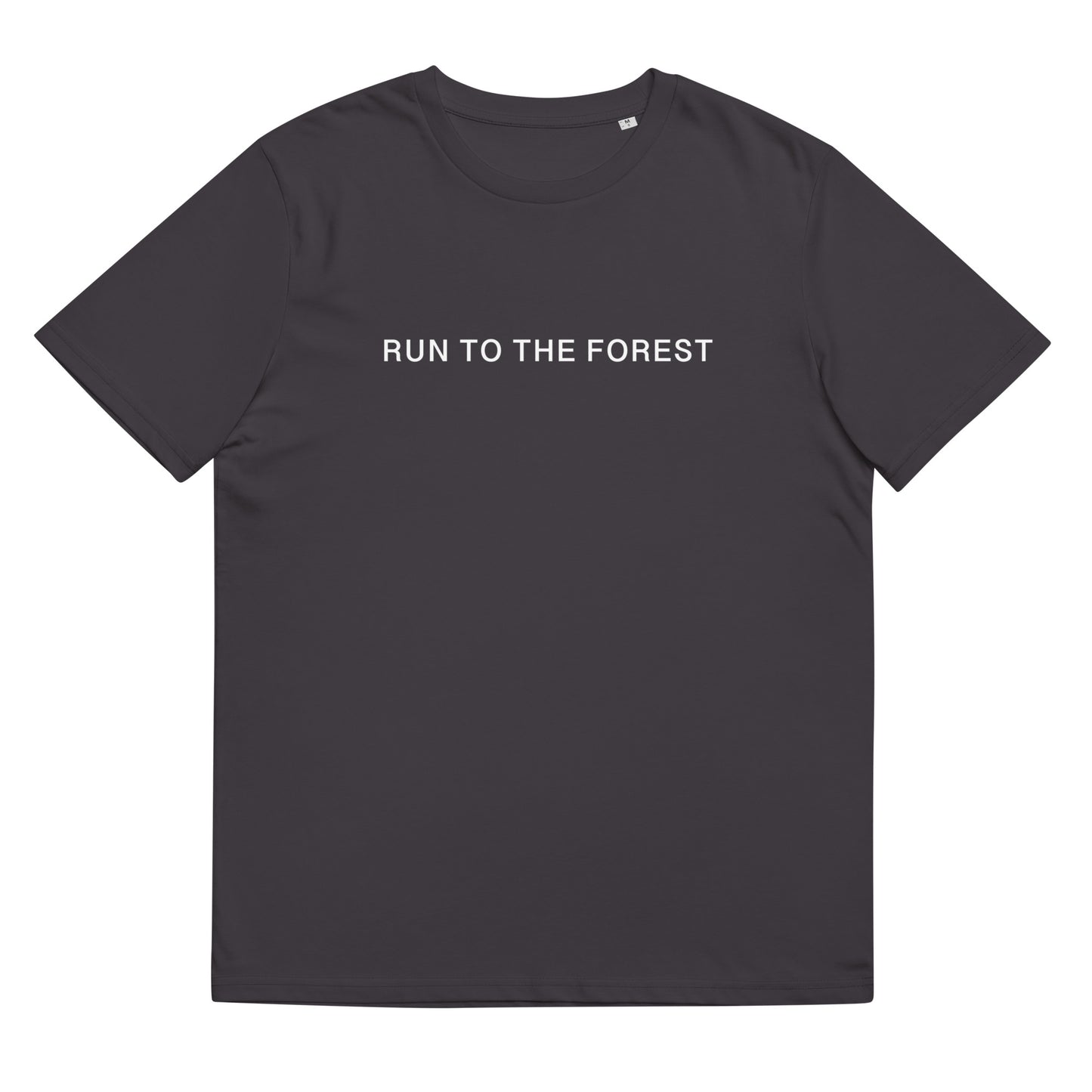 Run to the Forest Bold Unisex Organic Cotton T-shirt