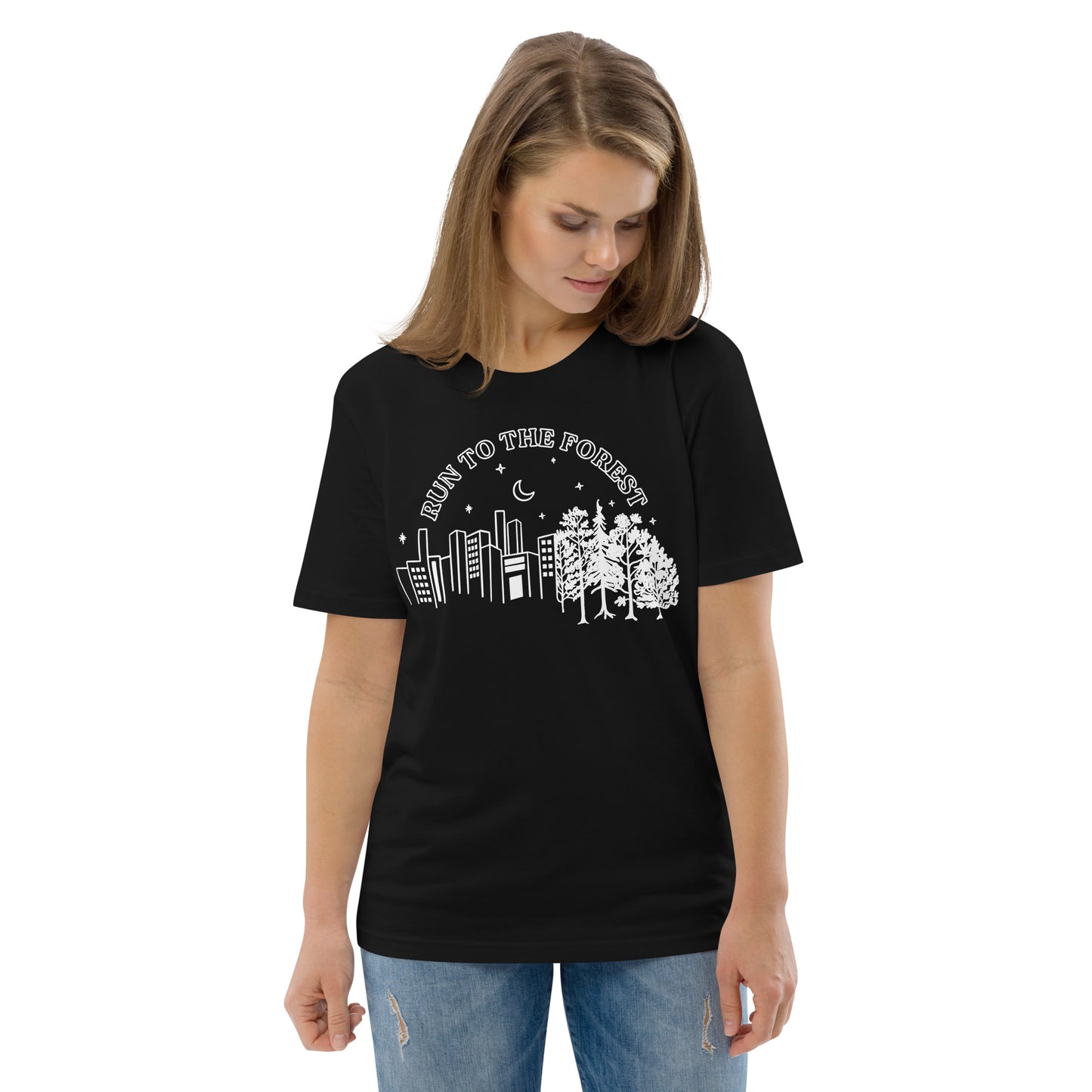 Run to the Forest Unisex organic cotton t-shirt