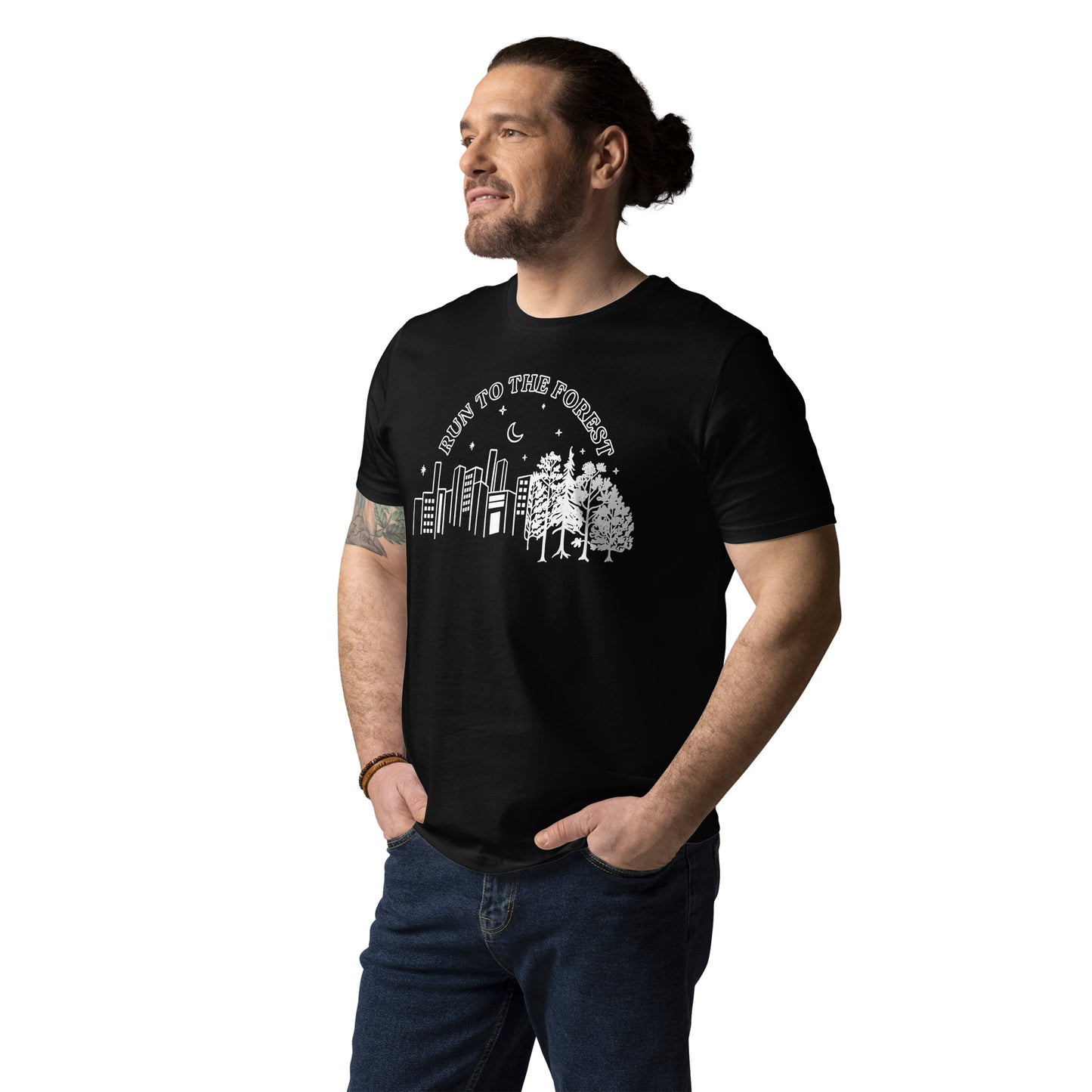 Run to the Forest Unisex organic cotton t-shirt
