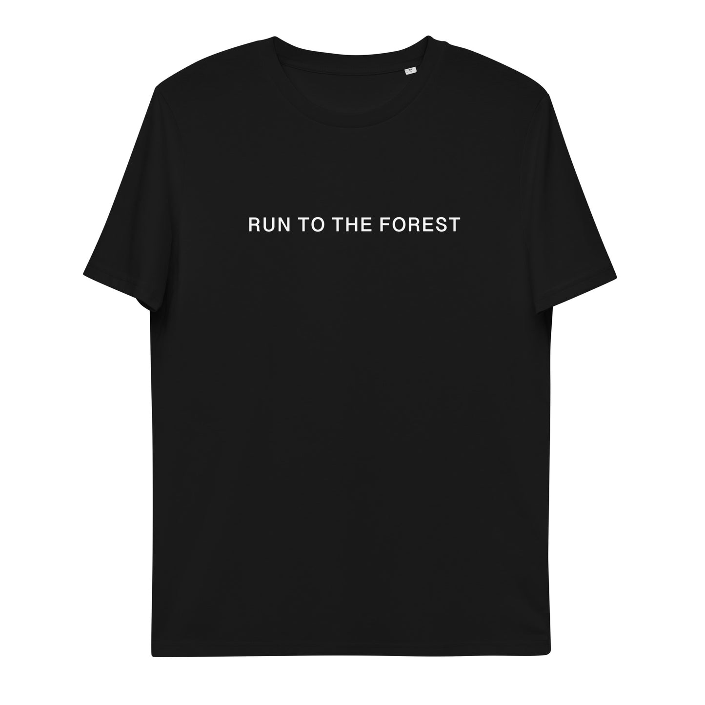 Run to the Forest Bold Unisex Organic Cotton T-shirt