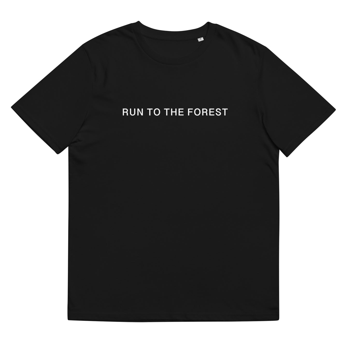 Run to the Forest Bold Unisex Organic Cotton T-shirt