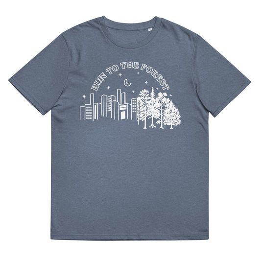 Run to the Forest Unisex organic cotton t-shirt