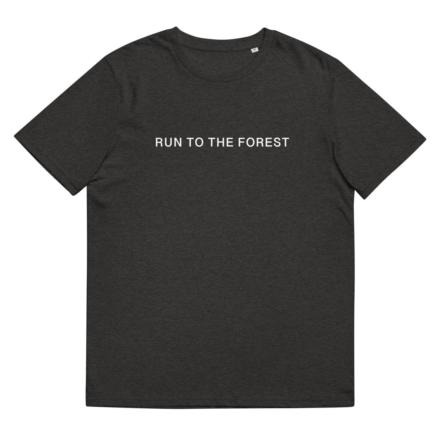 Run to the Forest Bold Unisex Organic Cotton T-shirt