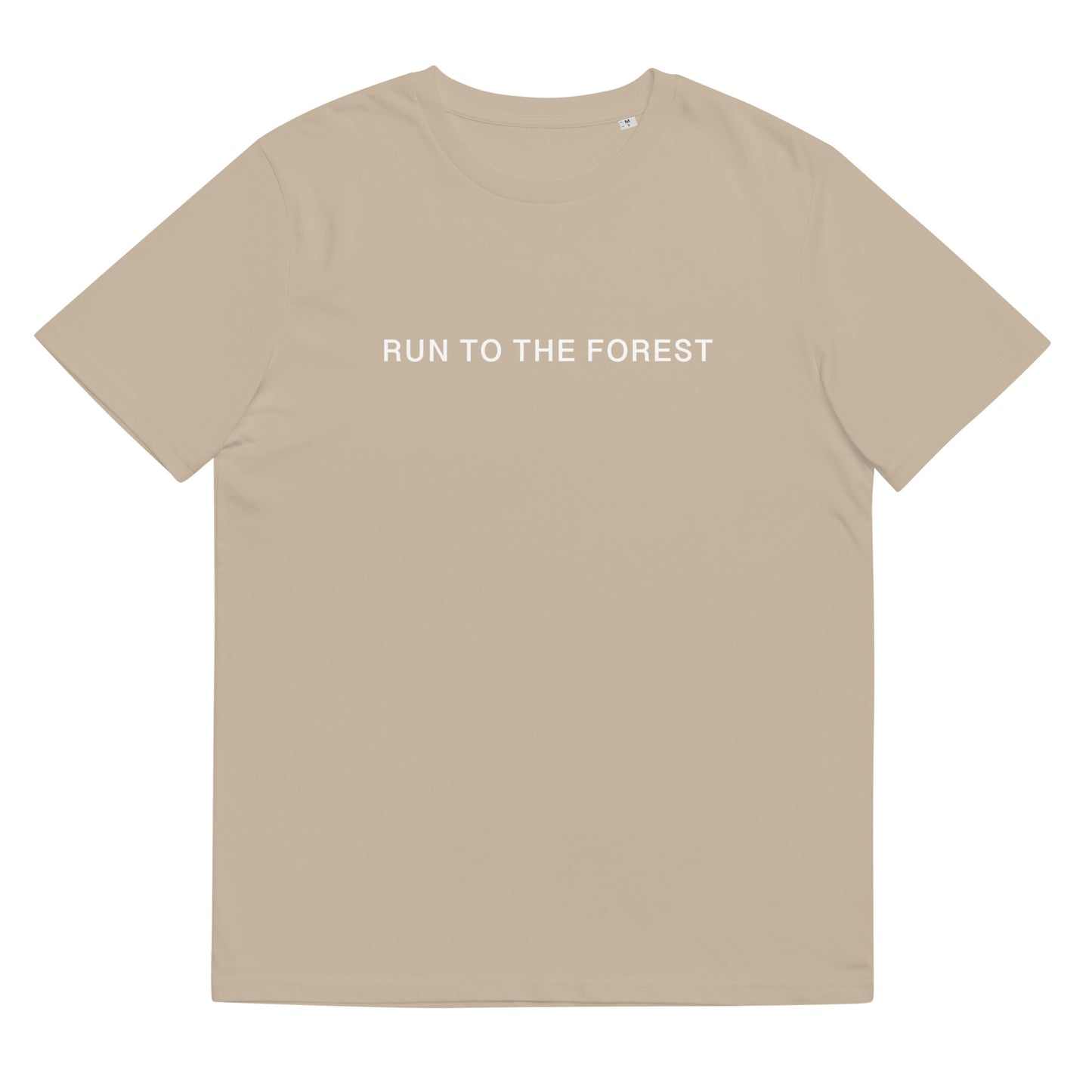 Run to the Forest Bold Unisex Organic Cotton T-shirt