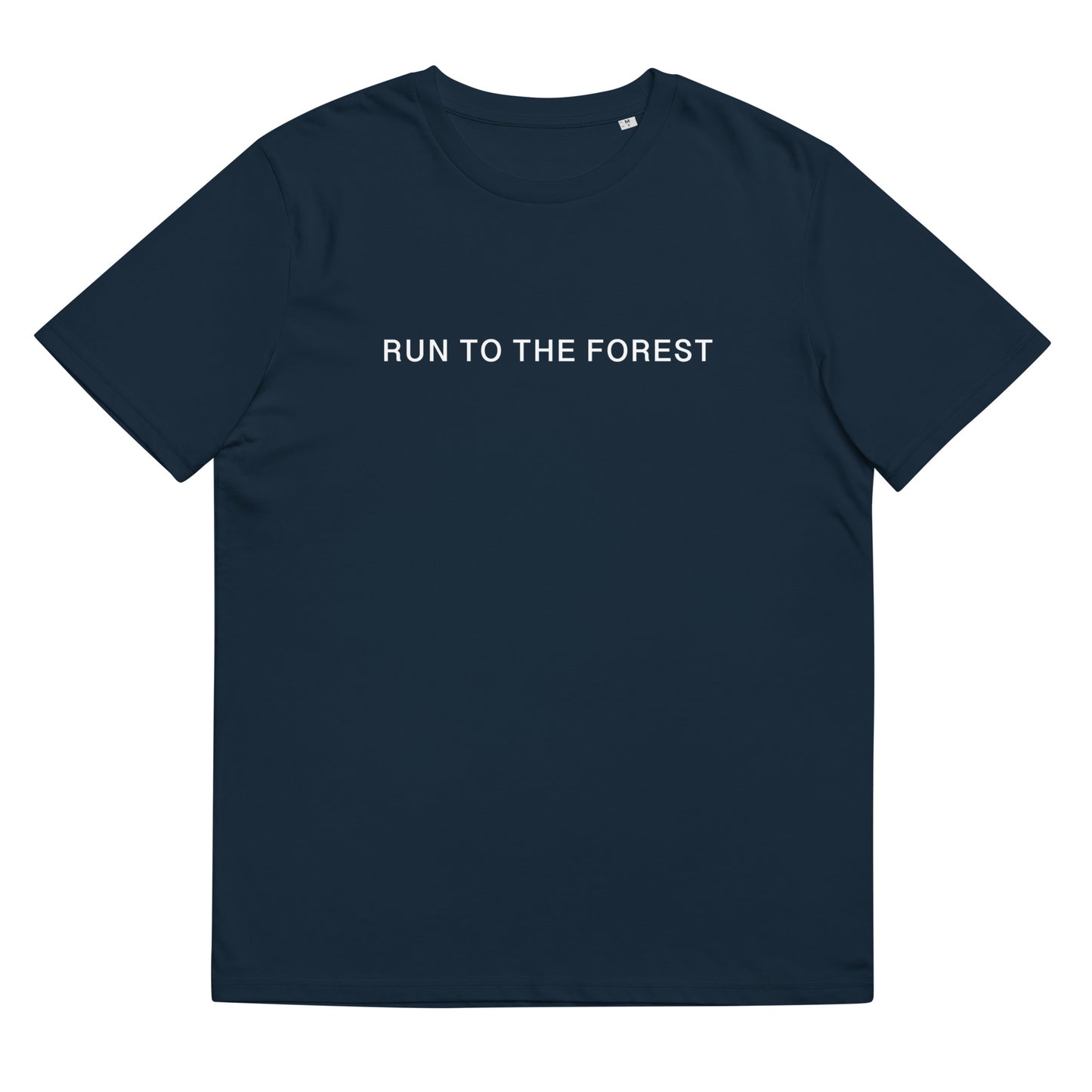 Run to the Forest Bold Unisex Organic Cotton T-shirt