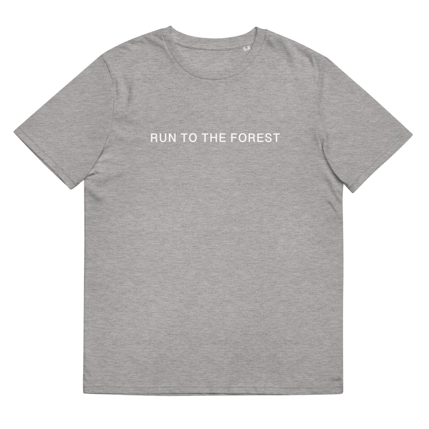 Run to the Forest Bold Unisex Organic Cotton T-shirt
