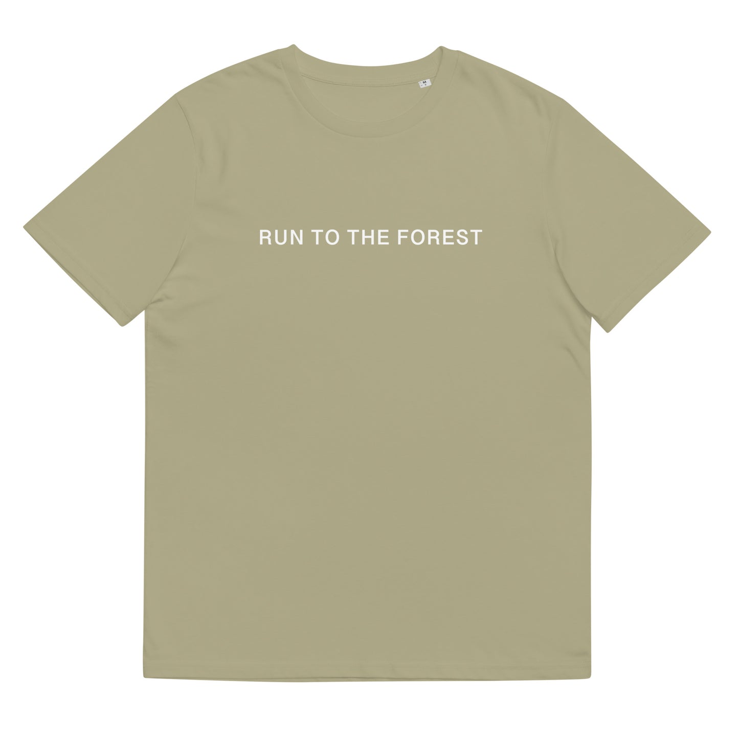 Run to the Forest Bold Unisex Organic Cotton T-shirt