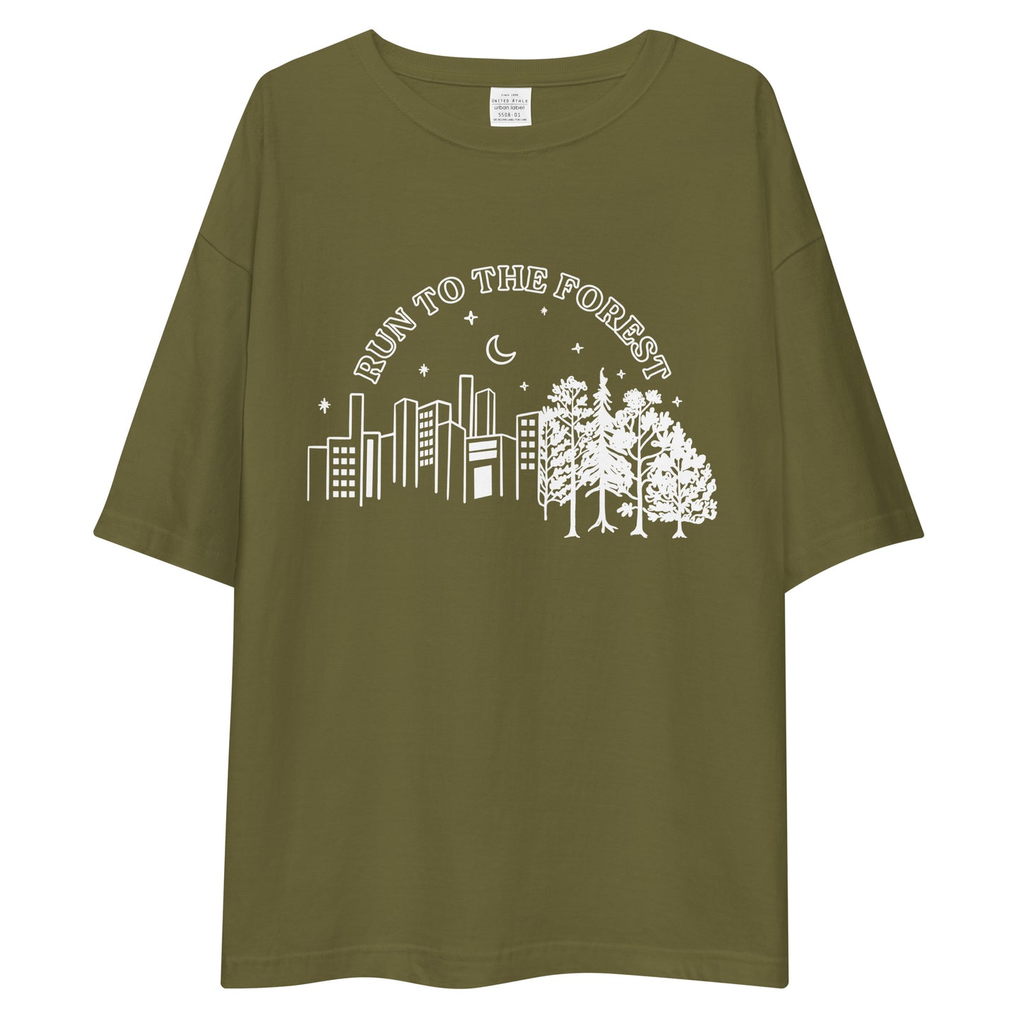 Run to the Forest Unisex Oversized T-shirt