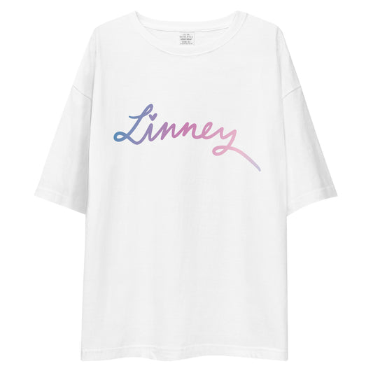 Linney Logo Unisex Oversized T-shirt (White)
